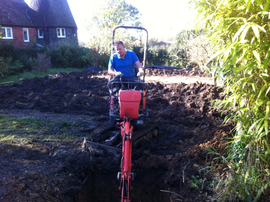 ditch digging excavation