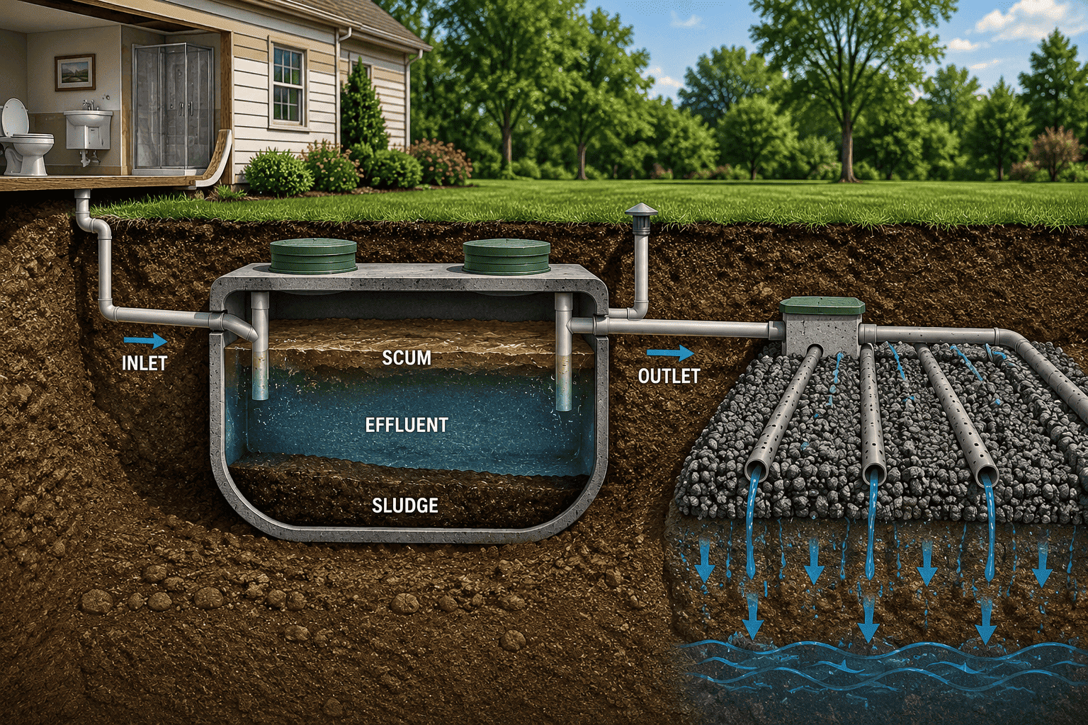 Parts of a Septic System
