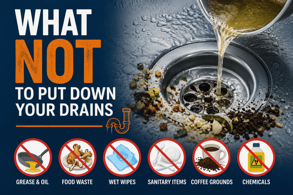 What Not to Put Down Your Drains