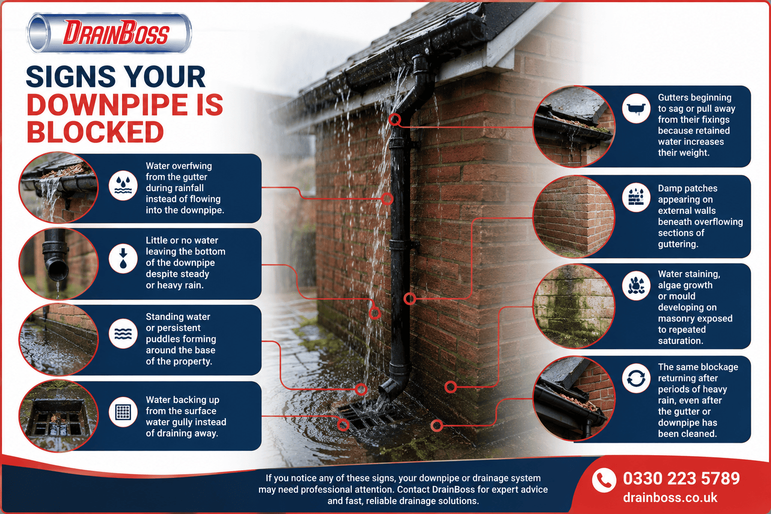 Signs Your Downpipe Is Blocked