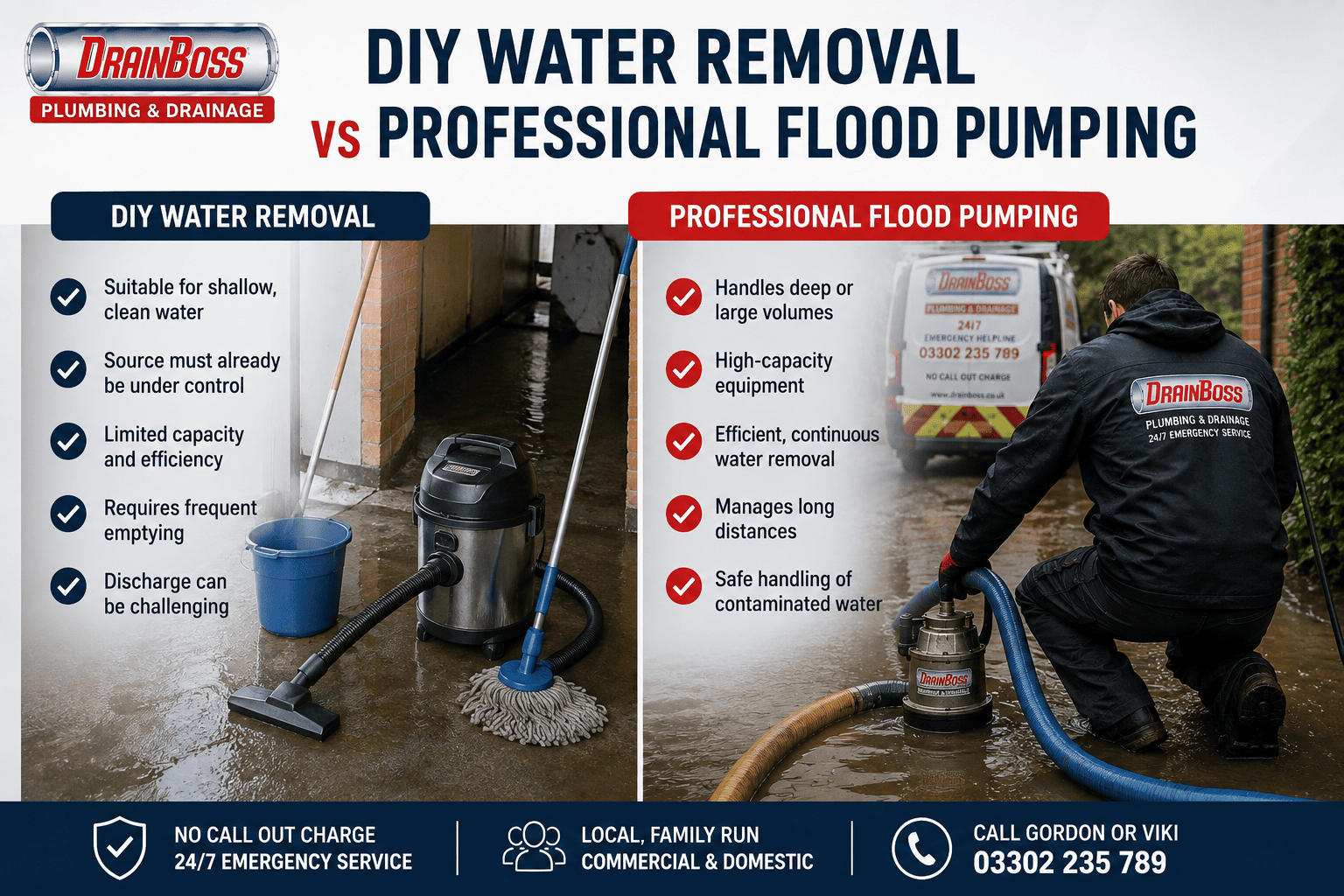 DIY Water Removal vs Professional Flood Pumping