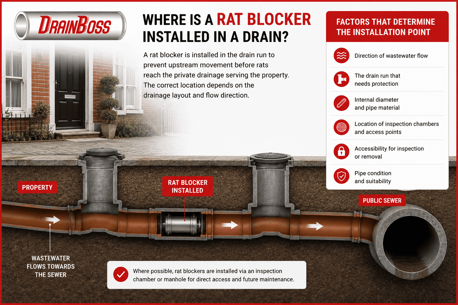 Where Is a Rat Blocker Installed